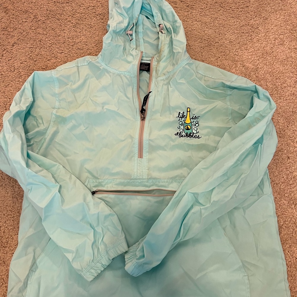 Life is the bubbles pack and go rain coat